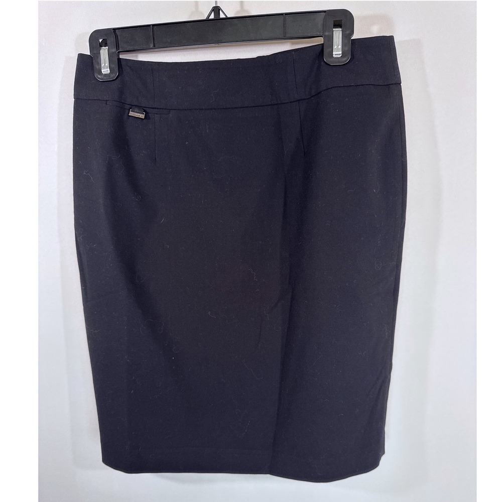 Calvin‎ Klein Black Petite Pencil Skirt Women 8P Professional Career Office Wear